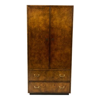 John Widdicomb Burlwood Armoire For Sale