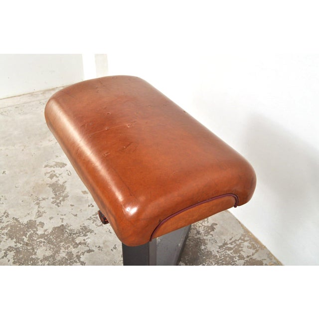 Vintage Leather Gymnastic Horse, 1950s For Sale - Image 10 of 13