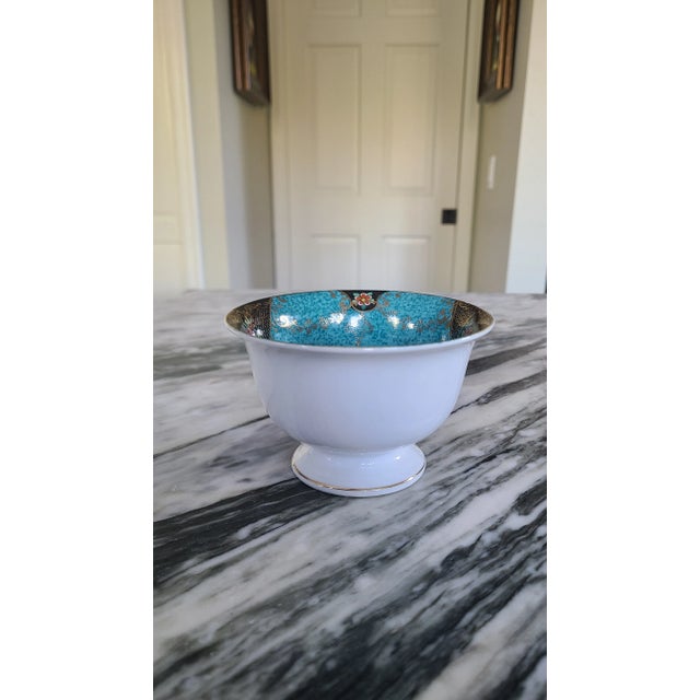 Antique Noritake Pattern Number N3060 Rice Bowl - Green M Stamp For Sale - Image 9 of 12