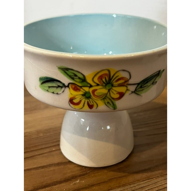 White 1920s Footed Dessert Bowl or Compote Cups - Set of 2 For Sale - Image 8 of 10
