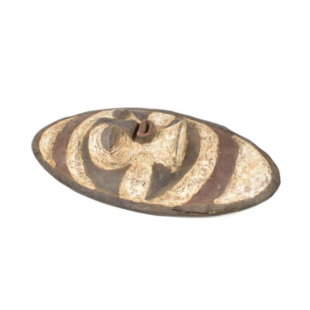 Early 20th Century Songye Miniature Shield with Kifwebe Mask For Sale - Image 4 of 6
