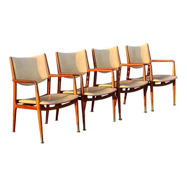 Stow and Davis Arm Chairs - Set of 4 For Sale