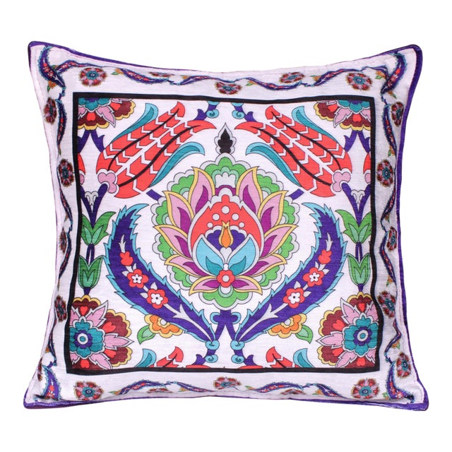 Boho Chic Victorian Turkish Pillow For Sale