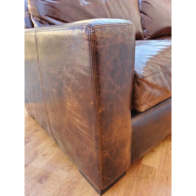 Restoration Hardware Classic Italian Brompton Cocoa Maxwell Leather