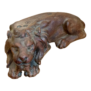 Vintage Hand Carved Lion