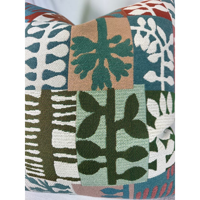 Pierre Frey Pierre Frey "Les Feuillages" in Fantaisie 22" Pillows-a Pair For Sale - Image 4 of 4