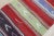 Textile 1970s Rustic & Primitive Striped Hand Knotted Oushak Kilim Runner For Sale - Image 7 of 13