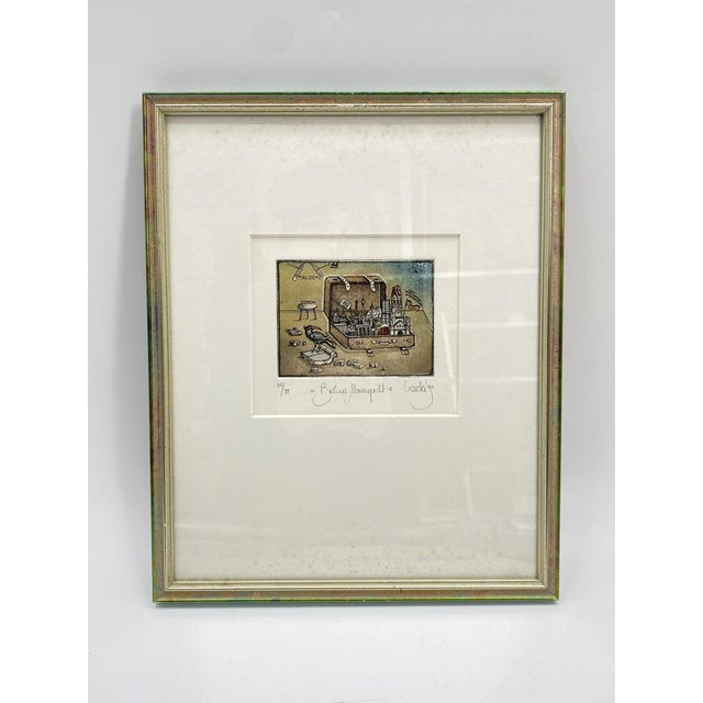 Rainer Hercks, Berlin Wall Woodpecker, 1990, Color Etching For Sale - Image 12 of 15