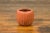 Japanese Early 20th Century Japanese Taishō Period Handmade Coral Colored Pumpkin Shaped Planter For Sale - Image 3 of 7