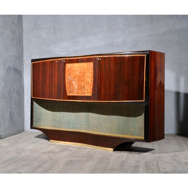 Mid-Century Art Deco Italian Walnut Cabinet from Vittorio Dassi, 1940s For Sale - Image 15 of 15