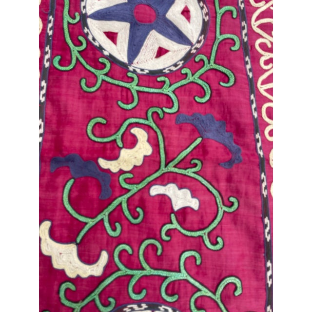 Antique Central Asian Suzani For Sale - Image 9 of 12