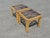 Vintage Boho Bamboo Rattan Table Set- Set of Three For Sale - Image 4 of 12