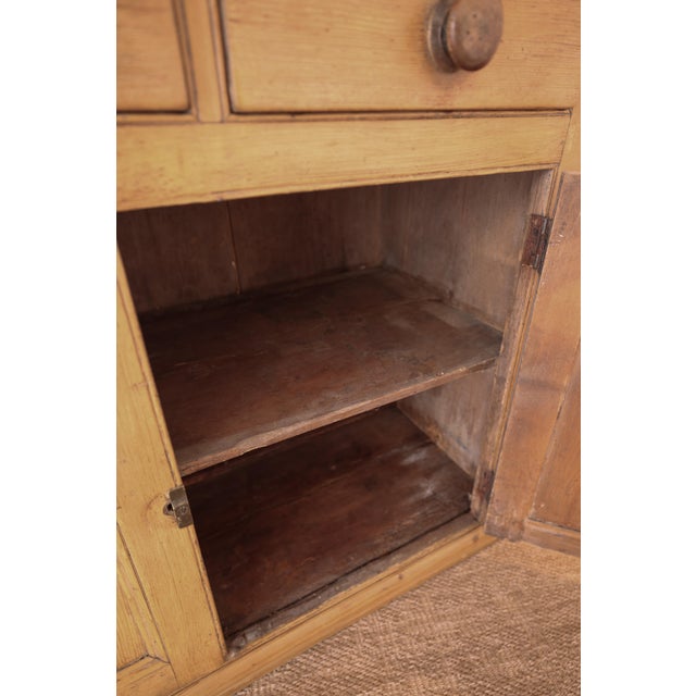 Antique English Pine Kitchen Dresser With Plate Rack - Circa 1860 For Sale - Image 10 of 16