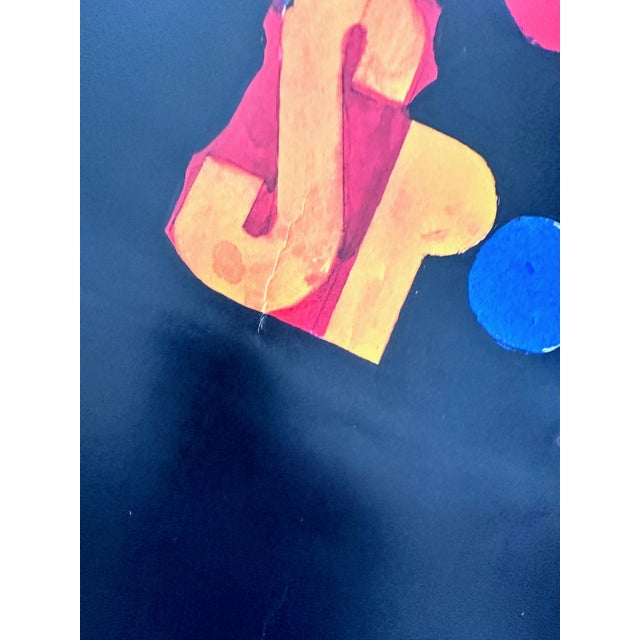 Black Original Richard Lindner 'Spoleto 1974' Large Poster 45" X 34" For Sale - Image 8 of 12