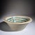 Large Spanish handmade and painted white and green glazed terracotta "Lebrillo" earthenware bowl in the style typical of...