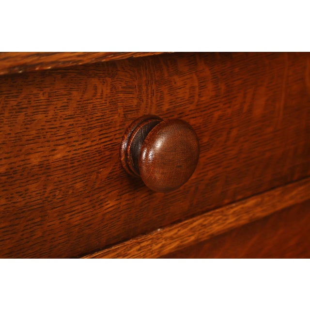 Antique Gustav Stickley Mission Oak Chest Of Drawers #909 For Sale - Image 11 of 18