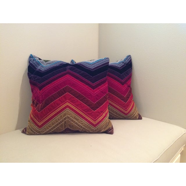 Dransfield and Ross Velvet Pillows Set of 2 Chairish