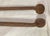 Antique 18th Century Wrought Iron Turned Brass English Fireplace Tongs Tool 7 For Sale In New York - Image 6 of 10