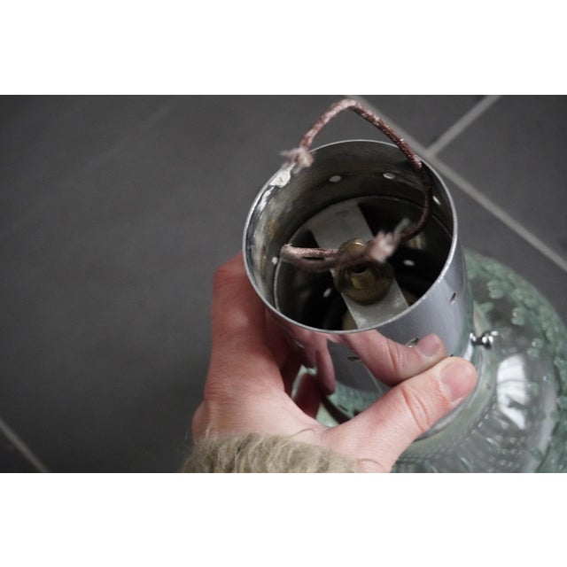 Ceiling Lamp in in Murano Glass and Steel by Gino Sarfatti and Archimede Seguso, 1960 For Sale - Image 9 of 12