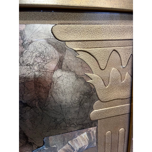 Large Mid Century Hollywood Regency Andrew Kolb Gilt Framed Roman Column Prints For Sale - Image 11 of 11