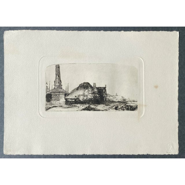 Traditional Antique 19th Century Rembrandt Etching For Sale - Image 3 of 3