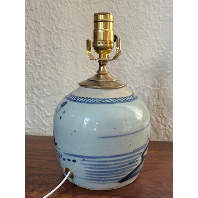 Ceramic Asian 19th Century Porcelain Vase Lamp For Sale - Image 7 of 8