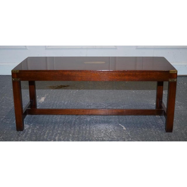 Vintage Military Campaign Coffee Table from R.E.H Kennedy For Sale - Image 3 of 17