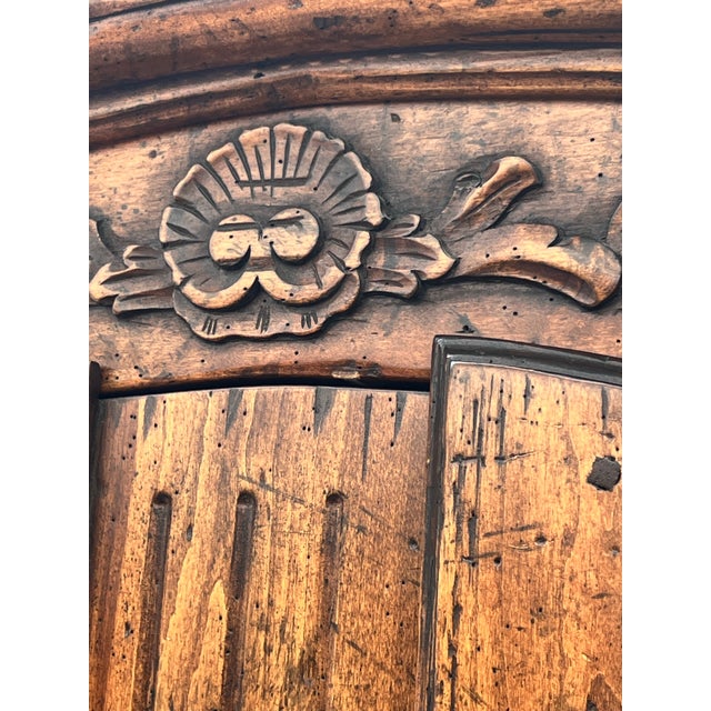 Late 20th Century Guy Chaddock Almont Collection French Provincial Armoire | Chicken Wire Doors | Brass Hardware | 7ft | Late 20th C.” For Sale - Image 5 of 12