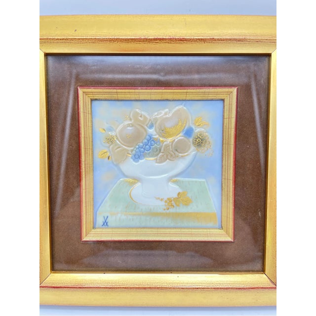 Meissen Picture Plate in Porcelain For Sale - Image 3 of 5