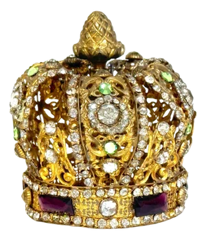 19th-Century Ormolu & Paste Gem ‘Corona’ – Ecclesiastical Statue Crown