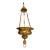 Antique French Solid Brass Sanctuary Light /Pendant Chandelier Angel Cherab For Sale