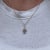 2020s Tanzanite Pendant with Earth Mined Diamonds in Solid 14K Dual Tone Gold Oval 6x4mm For Sale - Image 5 of 5