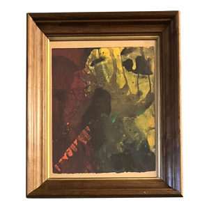 1970’s Original Abstract Expressionist Painting Framed