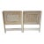Vintage Faux Pencil Rattan Twin Headboard Set, Wood For Sale