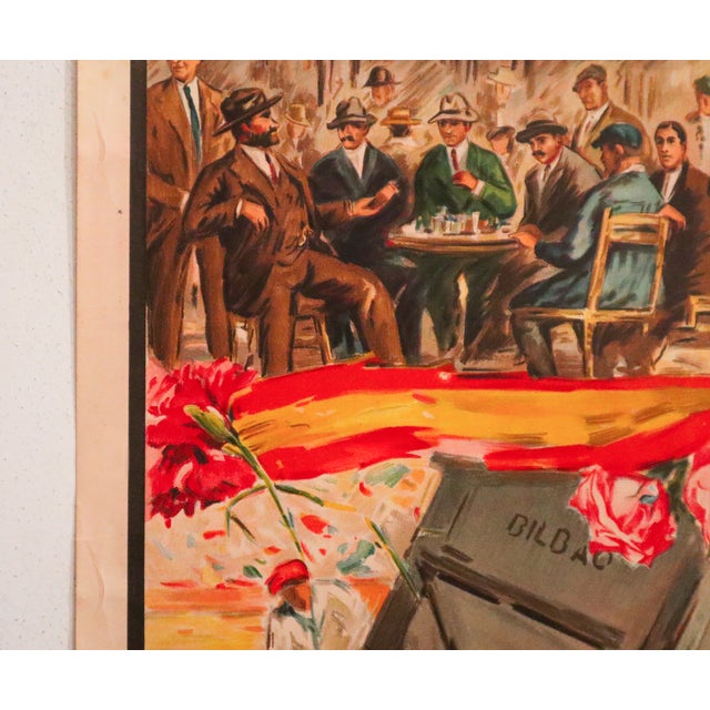 1954 Spanish Bullfighting Poster, Bilbao 1954, Luis Garcia Campo For Sale - Image 4 of 5