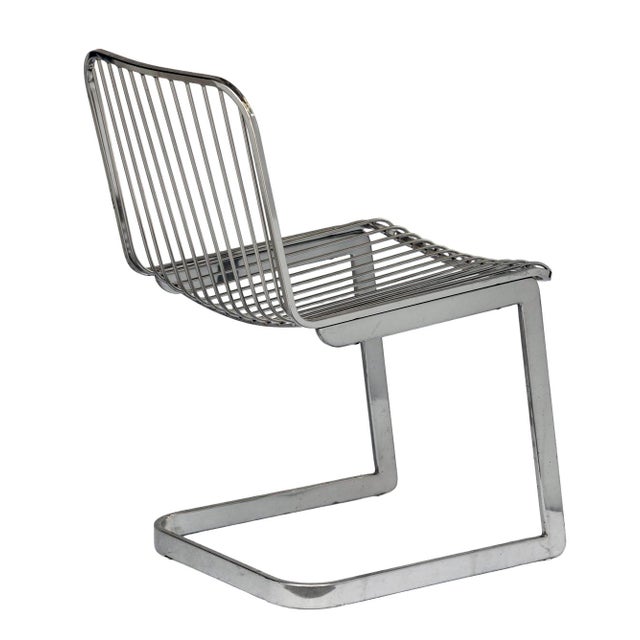 Metal Set of 3, MCM Chrome Chairs For Sale - Image 7 of 15