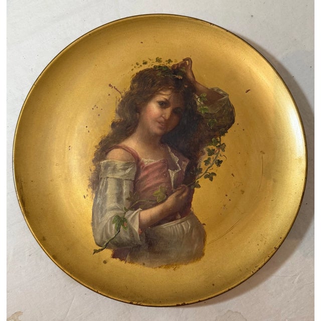Antique 19th Century Hand Painted Coulter & Long Pottery Charger Collector Plate For Sale - Image 9 of 10
