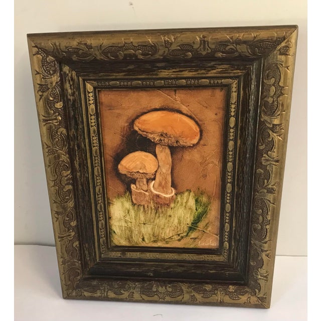 Vintage Mushroom Print on Board Chairish