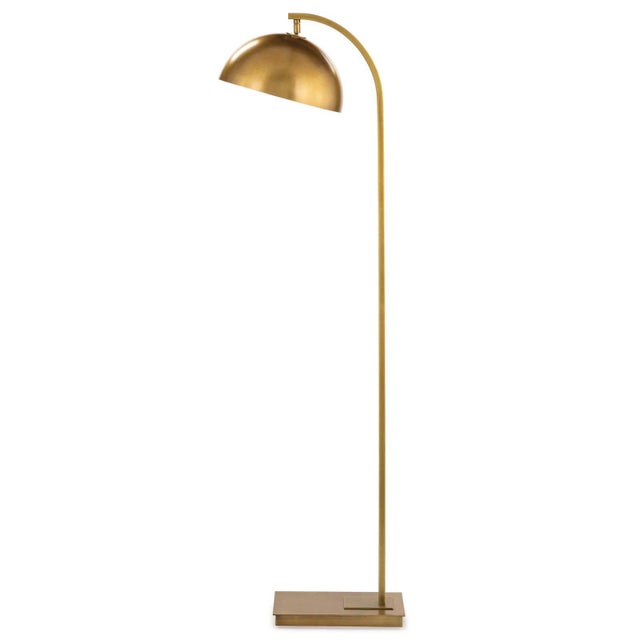 Metal Regina Andrew Otto Steel Floor Lamp, Natural Brass For Sale - Image 7 of 7