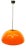 Vintage Orange Polycarbonate Pendant For Sale
