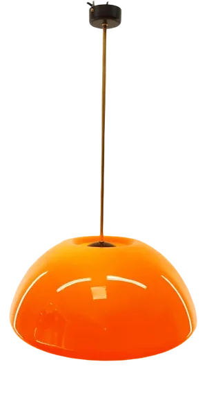 Vintage Orange Polycarbonate Pendant