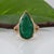 2020s 7.5Ct Zambian Emerald Ring With Earth-Mined Diamond Accents: 14k Gold, Size 6.75 For Sale - Image 5 of 9