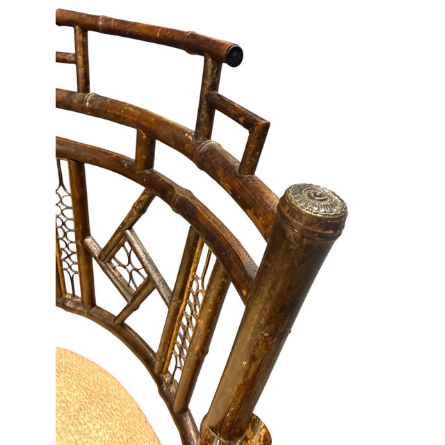 Antique English Brighton Pavilion Armchair For Sale - Image 9 of 10