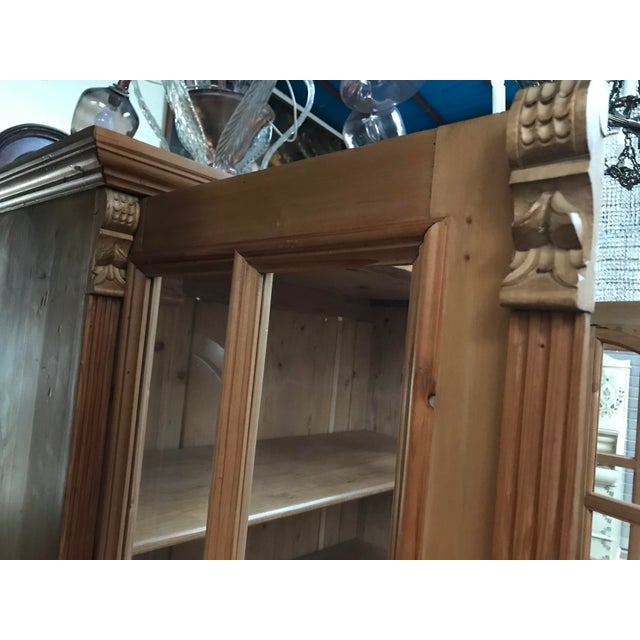 Large Glazed Pine Sideboard, 1930s For Sale - Image 11 of 18