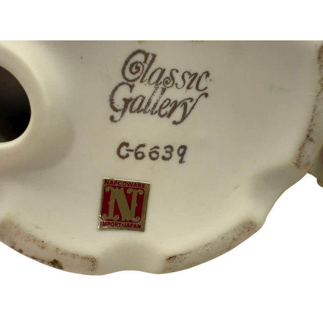 Cream Mid 20th Century Classic Gallery by Napco Colonial Figurines- a Pair For Sale - Image 8 of 8