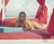 Tania Mallet 1961 By Slim Aarons 1961: Actress Tania Mallet relaxes on a red-curtained four poster in Eleuthera, in the...