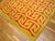 1950s Orange Yellow Modern Vintage Art Deco European Rug 4' X 6'2 Handknotted Wool Carpet For Sale - Image 14 of 18