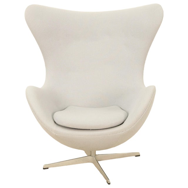 Iconic original Mid-Century Modern Egg Chair and ottoman designed by Arne Jacobsen for Fritz Hansen. Originally created in...