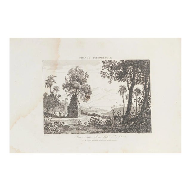 Unknown, Landscape, Lithograph, 19th Century For Sale