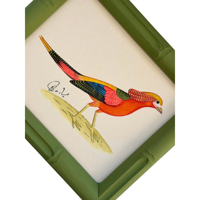 Hand-painted by master artists using acrylic paints and natural pigments, this pheasant painting brings together a playful...